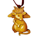 Деревянная елочная игрушка Мышиный Король - Сказочная история 10 см