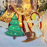 Набор елочных игрушек Vintage Christmas: Канун Рождества 5-10 см, 3 шт, подвеска