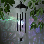 Садовый светильник Музыка ветра на солнечной батарее 74 см, смена цветов, IP44