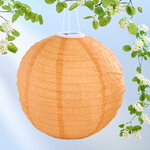 Китайский фонарик на солнечной батарее Солар Доулиш 40 см, IP44, оранжевый