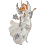Елочная игрушка Ангел Констанца с волшебным жезлом 13 см, подвеска