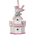 Елочная игрушка Птичка Физалия - Fiaba Rosa 10 см, подвеска