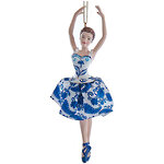 Елочная игрушка Балерина Матильда - Делфтская прима 14 см, подвеска