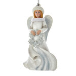 Елочная игрушка Ангел Серафина - Предвестница Зимы 13 см, подвеска