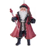 Елочная игрушка Санта Клаус с посохом: Quelle surprise 11 см, подвеска
