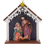 Елочная игрушка Вертеп - Рождение Иисуса Христа 10 см, подвеска