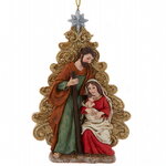 Елочная игрушка Иосиф и Дева Мария с младенцем 12 см, подвеска