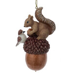 Елочная игрушка Белка Гайя с Желудями - Enchanted Forest 11 см