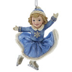 Елочная игрушка Девочка Сайма на коньках - Северный Ансамбль 10 см