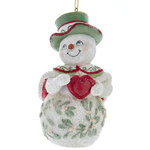 Елочная игрушка Снеговик Нильс из Омеловой Долины 10 см