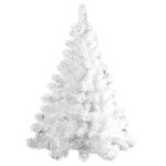 Настенная белая елка Классика 90 см, ПВХ