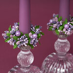 Венок для свечи Жемчужные Ягоды 9 см