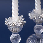 Венок для свечи Снегопад в Сан-Марино 7 см