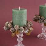 Венок для свечи Colombes - Еловые Шишки 14 см