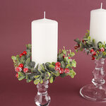 Венок для свечи Drancy - Сочная Брусника 12 см, красный