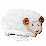 Магнит Барашек керамический 4*6 см