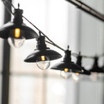 Гирлянда из лампочек Beach Party Lights 5 м, 10 ламп, экстра теплые LED, черный ПВХ, соединяемая, IP44