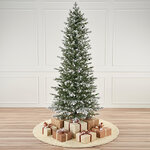 Искусственная стройная елка Невада Заснеженная 220 см, ЛИТАЯ 100%