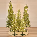 Ель искусственная с лампочками Тикко 220 см, 280 теплых белых LED ламп, ЛИТАЯ 100%