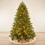 Искусственная елка с лампочками Византийская Elite 240 см, 1280 теплых белых ламп с мерцанием, ЛИТАЯ 100%