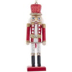 Елочная игрушка Храбрый Щелкунчик в красной шапке 15 см, подвеска