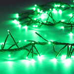 Электрогирлянда Фейерверк Cluster Lights 200 зеленых микроламп 2 м, зеленый ПВХ, соединяемая, IP20