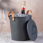 Ведро для льда Кампала 21*20 см черное