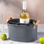 Подставка для вина Кампала на 6 бутылок 25*18*14 см черная