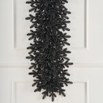 Хвойная гирлянда Рождественская черная 150*35 см, ЛИТАЯ 100%