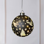 Светящийся елочный шар Онгэри 12 см, на батарейках