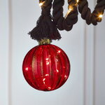 Декоративный подвесной светильник Шар Maniago 10 см, 10 теплых белых LED ламп, на батарейках