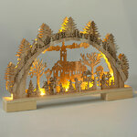 Новогодний светильник Горка Lateron - Garv 41*27 см, 10 теплых белых LED ламп, на батарейках