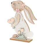 Декоративная фигурка Кролик Глория с Цветочком 25*19 см 