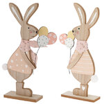 Набор декоративных фигурок Кролики с Шариками 31 см, 2 шт