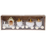 Декоративная фигурка Пасхальный Поезд Чудес 19 см белая