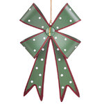 Елочная игрушка Бант Мидлтон - Горошек 15 см, зеленый
