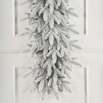 Хвойная гирлянда Романовская заснеженная 150*40 см, ЛИТАЯ 100%