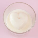 Декоративная ароматическая свеча Luce Heart: Апельсин + Жасмин, 30 часов горения