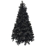 Черная искусственная елка Одри Black 270 см, ЛИТАЯ + ПВХ