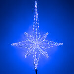 Светодиодная макушка Роза Ветров 150 см синяя