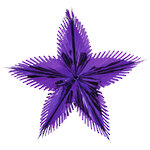 Звезда из фольги Полярная 60 см филетовая