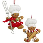 Набор елочных игрушек Рождественская кухня Санты: Gingerbread Whirl 13 см, 2 шт, подвеска