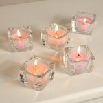 Набор стеклянных подсвечников Sauber 3 см, 5 шт