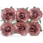 Искусственные розы на проволоке Grace Rose 4 см, 6 шт