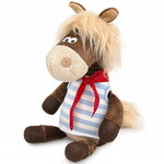 Мягкая игрушка Конь Джонджо в галстуке 27 см