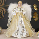 Декоративная фигура Ангел - Хранитель с золотистой лентой 30 см