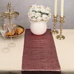 Дорожка на стол Божоле 125*25 см с двусторонними пайетками розовая