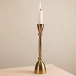 Декоративный подсвечник для 1 свечи Асемира 23 см золотой