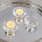 Стеклянный подсвечник для чайной свечи Felicity 7 см, 3 шт