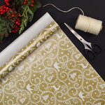 Бумага для подарков Magic Christmas: Голубкина Нежность 200*70 см